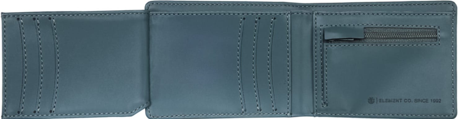 ELEMENT BILLETERO ICON MINI WALLET TRIFOLD ARDOISE INSIDE