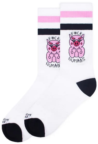 AMERICAN SOCKS PRO CALCETINES FUCK HUMANS AS 405 LATERAL