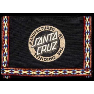 SANTA CRUZ BILLETERO CARVED MFG WALLET BLACK