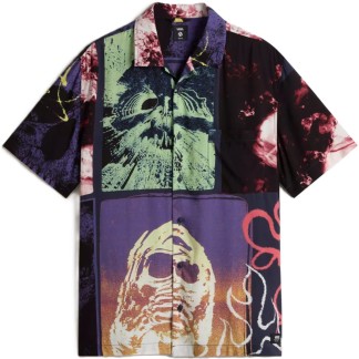 VANS CAMISA MANGA CORTA PROSPECT COLLAGE SS PARISIAN NIGHT FRONT