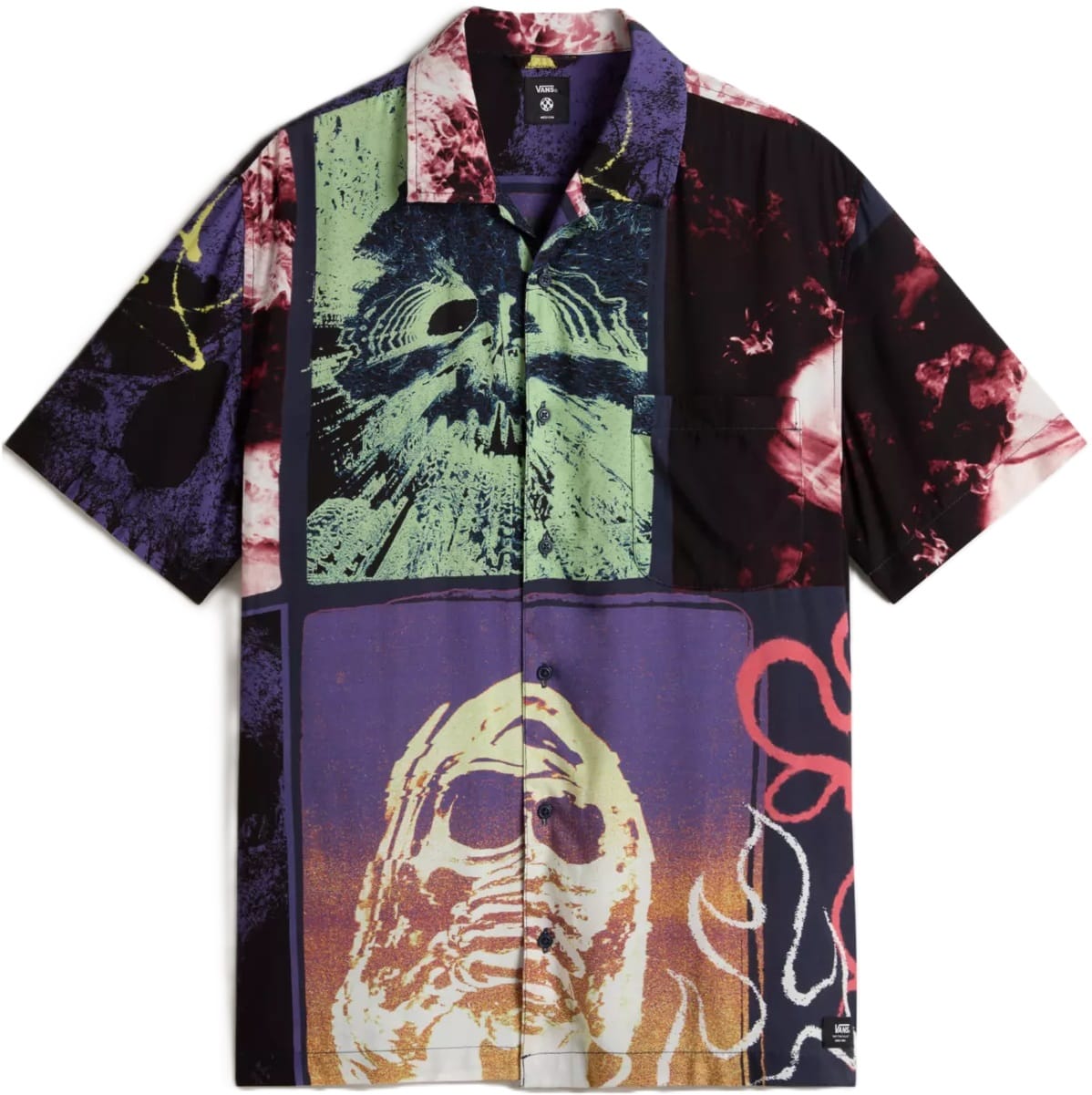 VANS CAMISA MANGA CORTA PROSPECT COLLAGE SS PARISIAN NIGHT FRONT