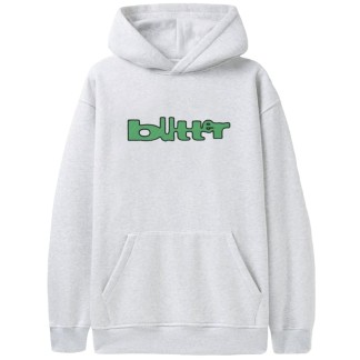 BUTTER GOODS SUDADERA DE CAPUCHA WARPED ASH FRONT