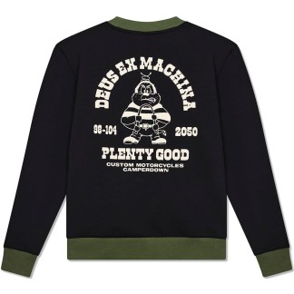 DEUS EX MACHINA DE CUELLO REDONDO PICKLOCK CREW BLACK BACK