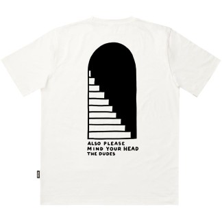 THE DUDES CAMISETA MANGA CORTA MIND YOUR MIND OFF WHITE BACK