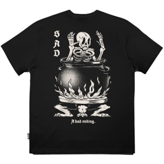 THE DUDES CAMISETA MANGA CORTA SAD BLACK BACK