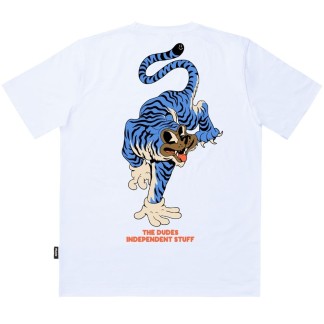 THE DUDES CAMISETA MANGA CORTA TIGER BEAR WHITE BACK