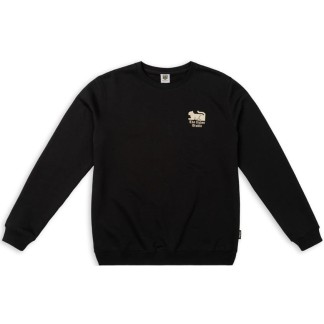 THE DUDES SUDADERA SIN CAPUCHA STUDIO CREW BLACK FRONT