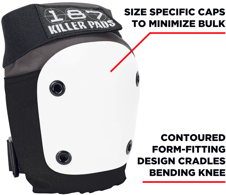 187 KILLER PADS FLYE KNEE GREAY BLACK WHITE 01