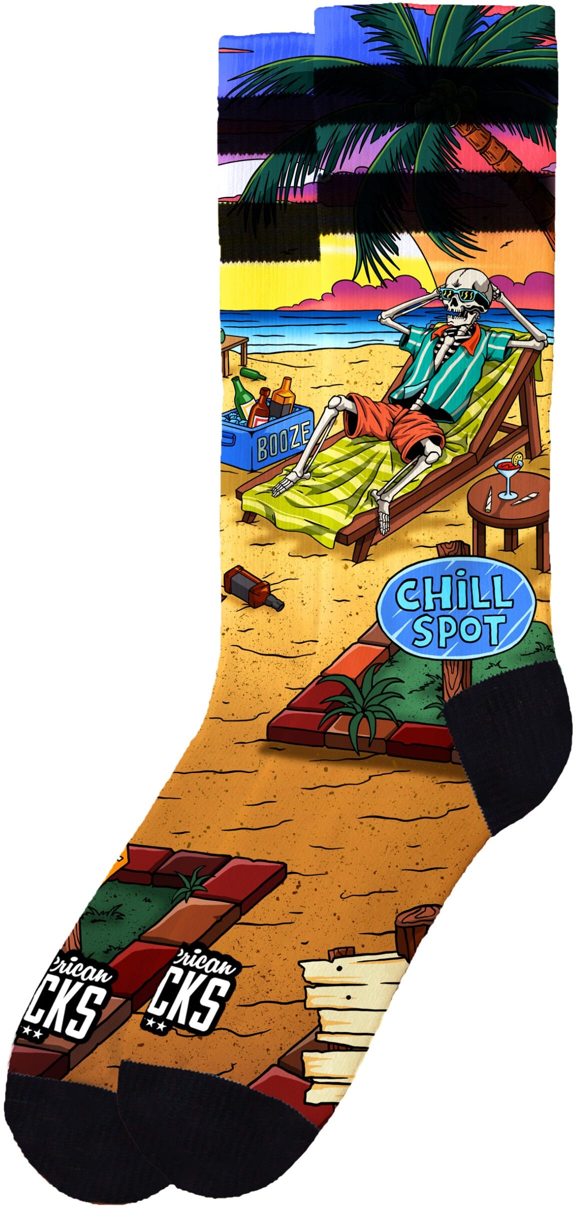 AMERICAN SOCKS CALCETINES CHILLER MID HIGH LATERAL