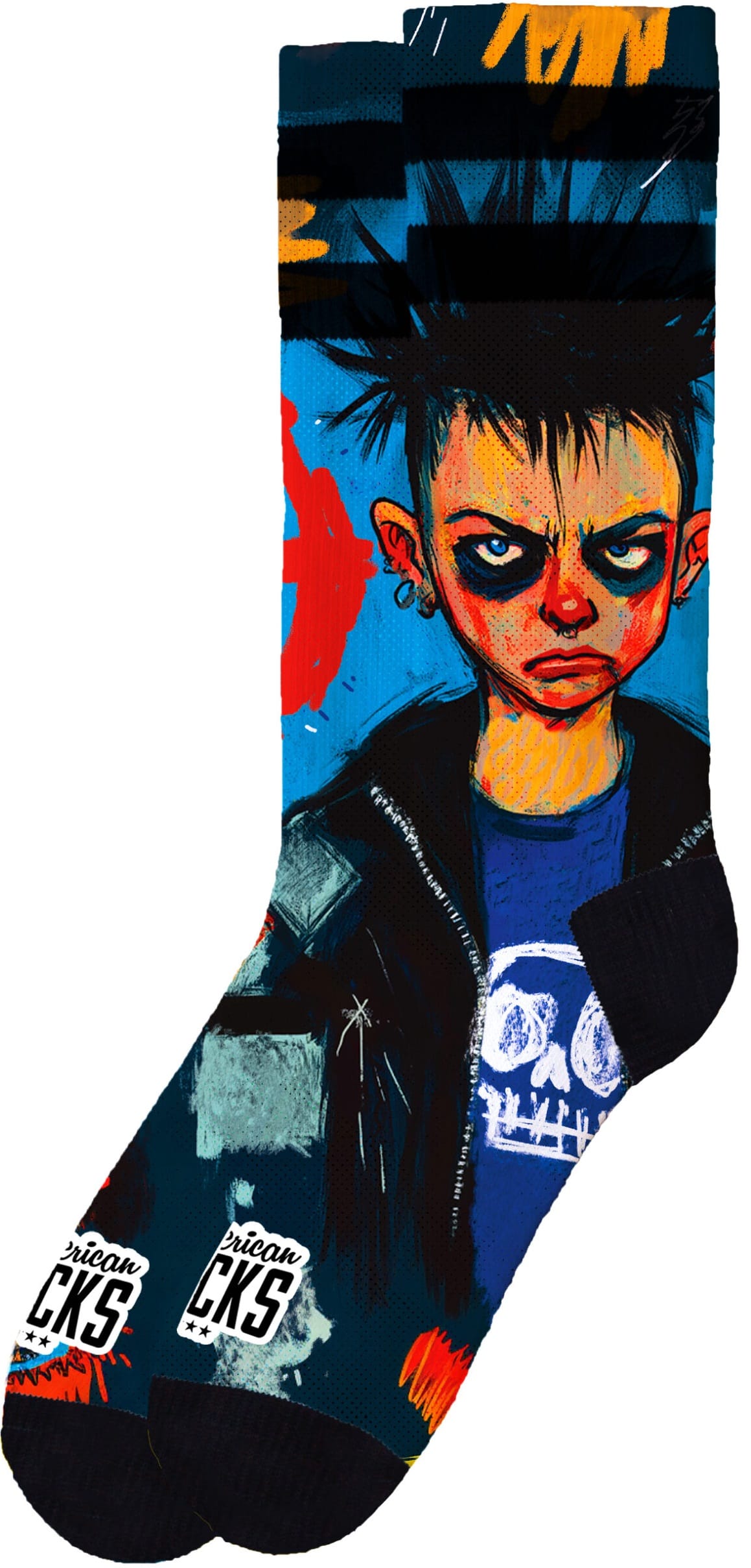 AMERICAN SOCKS CALCETINES YOUTH RENEGADE MID HIGH LATERAL