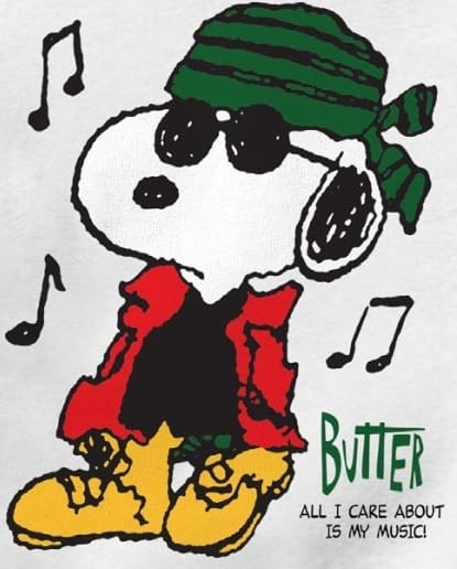 BUTTER GOODS SUDADERA CUELLO REDONDO MUSIC CREWNECK ASH FRONTzoom