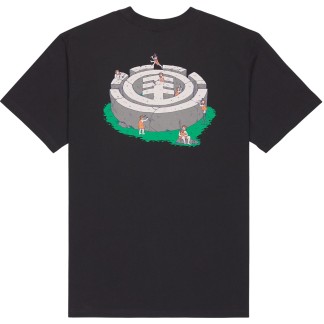 ELEMENT CAMISETA MANGA CORTA STONE AGE OFF BLACK BACK