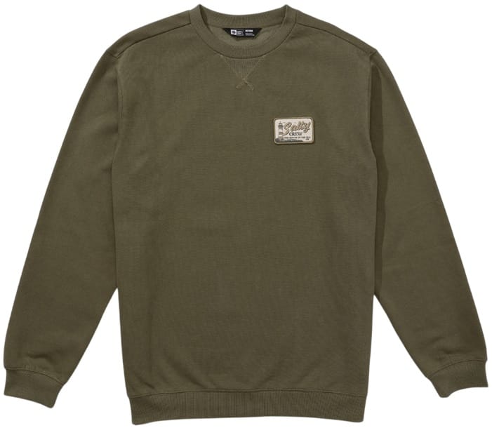 SALTY CREW SUDADERA CRAFTED CREW OLIVE 00