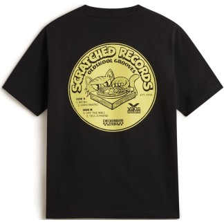 VANS CAMISETA DE MANGA CORTA SCRATCHED RECORDS BLACK BACKjpg