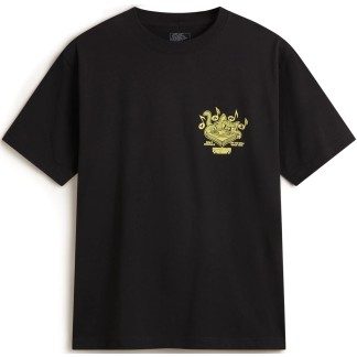 VANS CAMISETA DE MANGA CORTA SCRATCHED RECORDS BLACK FRONTjpg