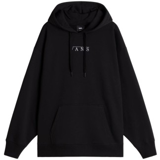 VANS SUDADERA DE CAPUCHA DE MUJER TALK TALK OS HOODIE BLACK FRONT