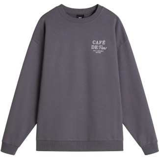 VANS SUDADERA DE MUJER DE CUELLO REDONDO CAFE VANS OS PO ASPHALT FRONT