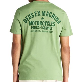 DEUS EX MACHINA CAMISETA MANGA CORTA TOKYO ADDRESS TENDRIL GREEN BACK