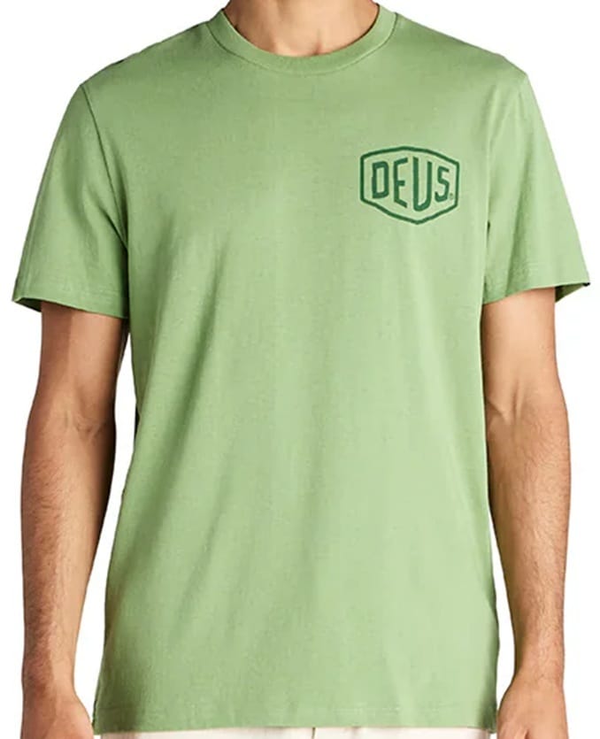 DEUS EX MACHINA CAMISETA MANGA CORTA TOKYO ADDRESS TENDRIL GREEN FRONT