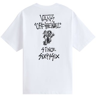 VANS CAMISETA MANGA CORTA ORIGINAL STOMPER LOOSE FIT WHITE BACK