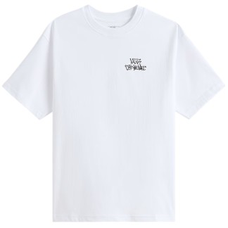 VANS CAMISETA MANGA CORTA ORIGINAL STOMPER LOOSE FIT WHITE FRONT