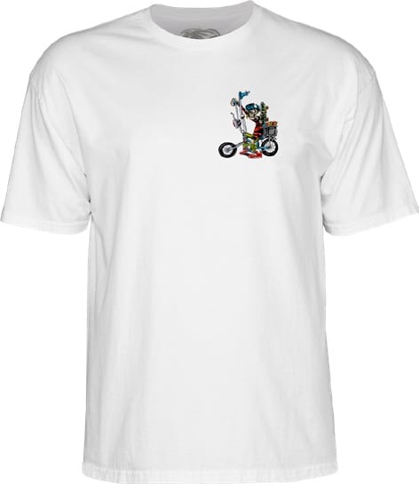 camiseta powell peralta in25 CHOPPER BIKE WHITE 01