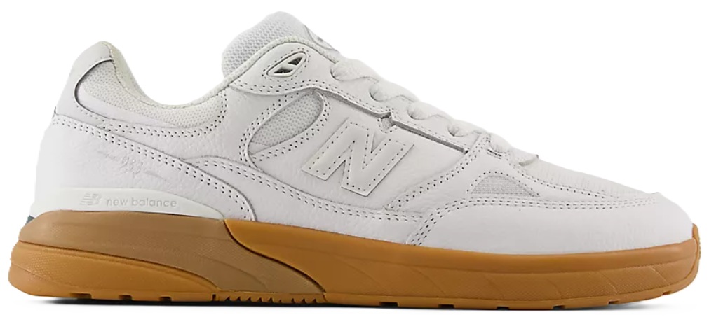NEW BALANCE NUMERIC 933 WHITE BLACK LATERAL UN933WWB