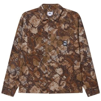 OBEY CAMISA DE MANGA LARGA FENCE CAMO MULTI FRONT