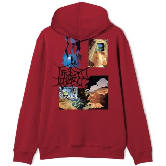 POETIC COLLECTIVE SUDADERA DE CAPUCHA BRIDE COLLAGE HOODIE RED BACK
