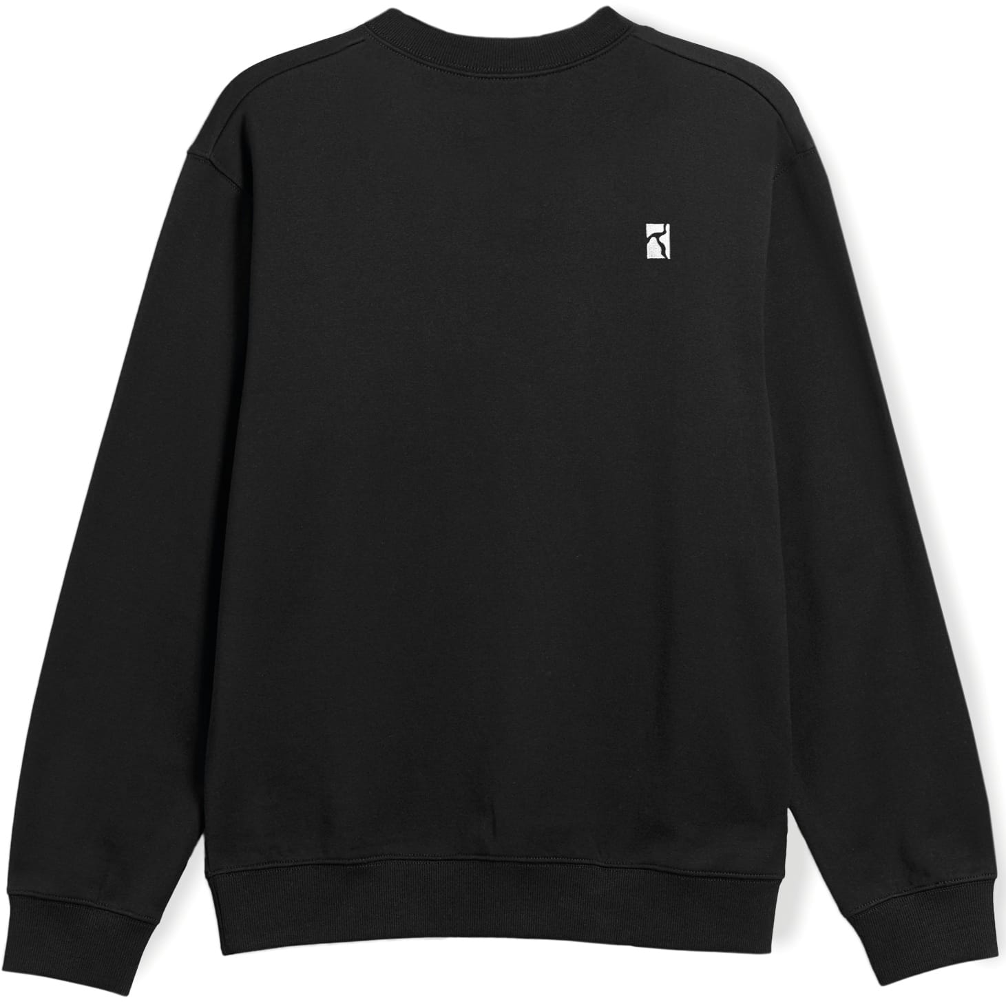 POETIC COLLECTIVE SUDADERA DE CUELLO REDONDO BLUE STRIPES CREWNECK BLACK BACK