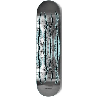 POETIC COLLECTIVE TABLA DE SKATE BLUE STRIPES FOIL CONCAVO ALTO 8_5