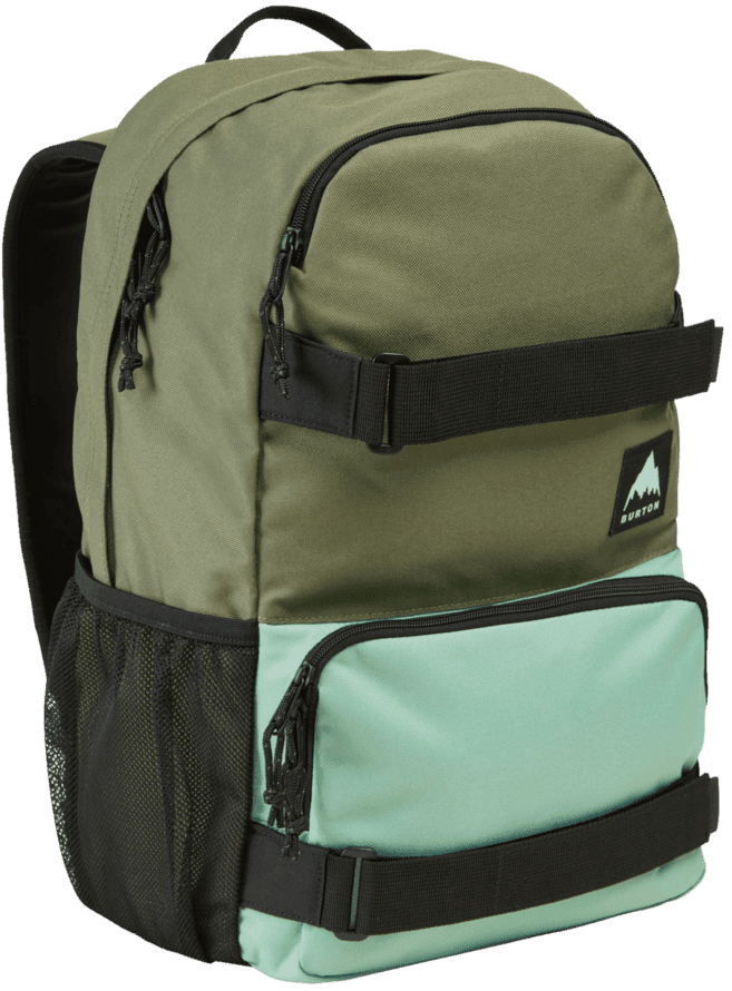 BURTON MOCHILA TREBLE YELL FOREST MOSS SOFT SAGE FRONT