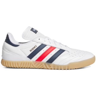 ADIDAS ORIGINALS ZAPATILLAS BUSENITZ INDOOR SUPERIOR WHITE LIGHT GUM LATERAL