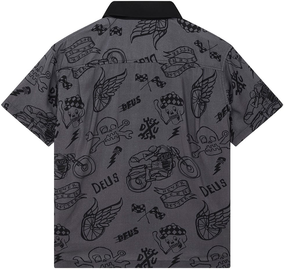DEUS EX MACHINA CAMISA MANGA CORTA DOODLE SS SHIRT BLACK BACK