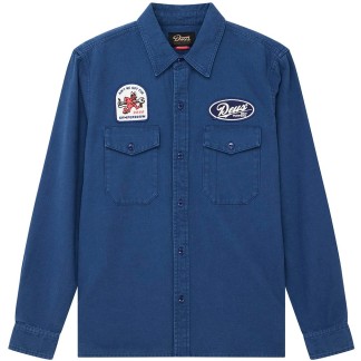 DEUS EX MACHINA CAMISA NOMAD SHIRT MECHANIC BLUE FRONT