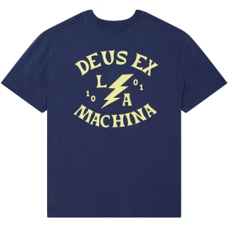 DEUS EX MACHINA CAMISETA DE MANGA CORTA CHINOOK MECHANIC BLUE BACK