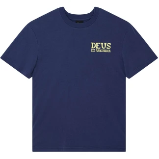 DEUS EX MACHINA CAMISETA DE MANGA CORTA CHINOOK MECHANIC BLUE FRONT
