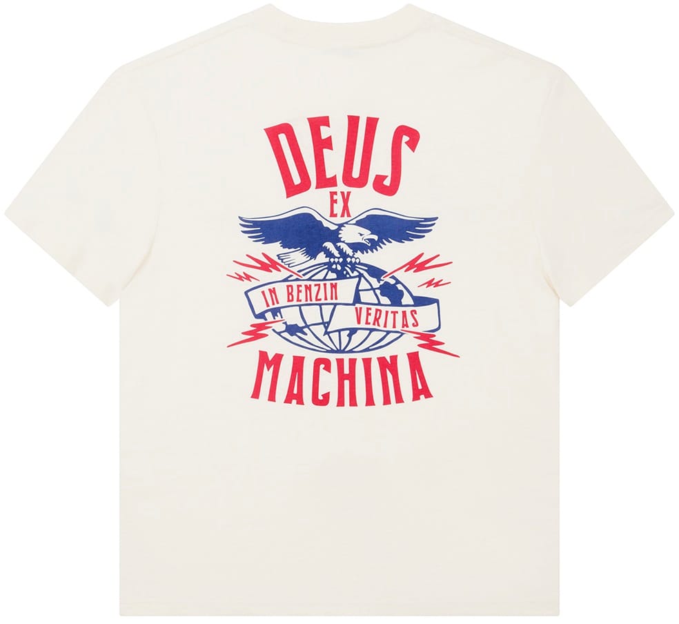 DEUS EX MACHINA CAMISETA DE MANGA CORTA CLAW SOME WHIZZ DIRTY WHITE BACK