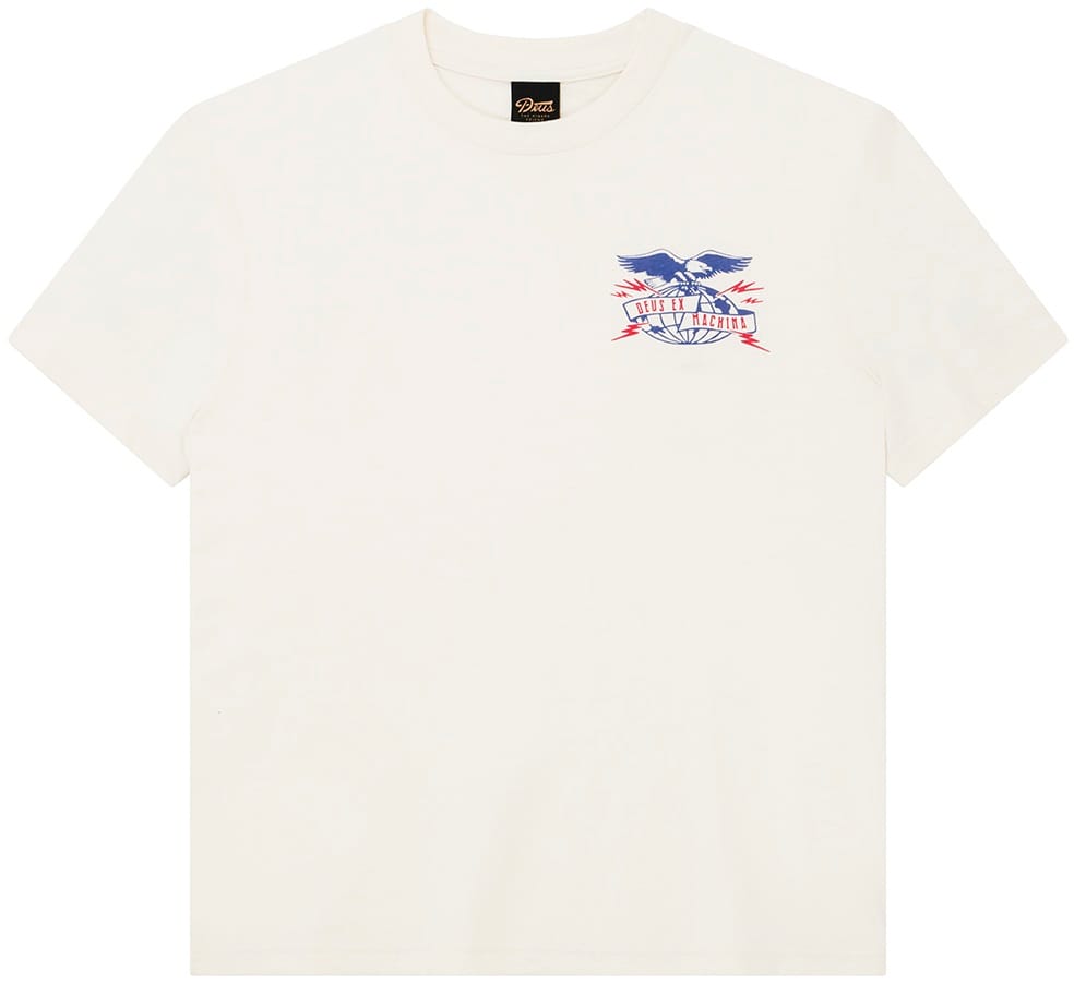 DEUS EX MACHINA CAMISETA DE MANGA CORTA CLAW SOME WHIZZ DIRTY WHITE FRONT