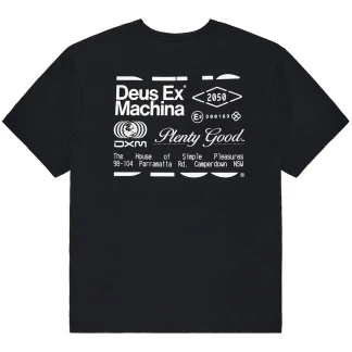 DEUS EX MACHINA CAMISETA DE MANGA CORTA PLENTY GOOD BLACK BACK