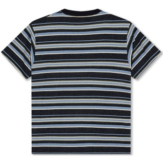 DEUS EX MACHINA CAMISETA MANGA CORTA FORECOURT STRIPE NAVY BACK