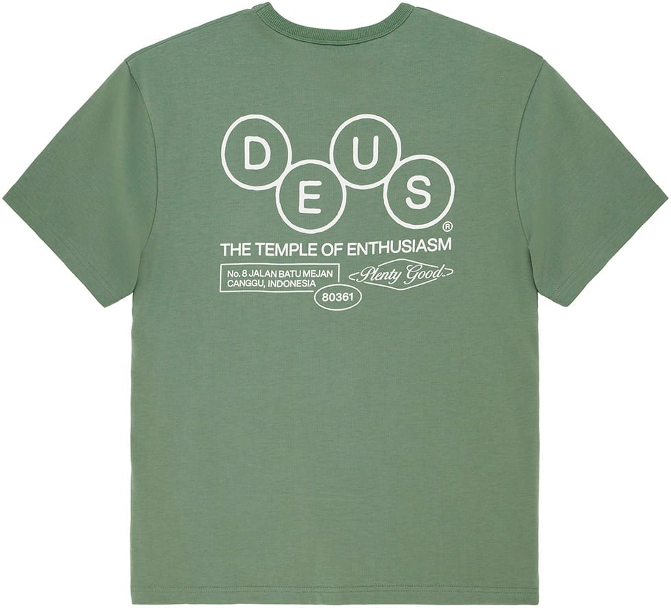 DEUS EX MACHINA CAMISETA MECHANISM LODEN FROST GREEN BACK