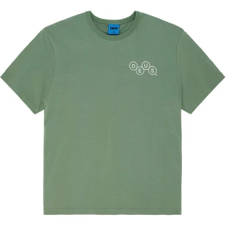 DEUS EX MACHINA CAMISETA MECHANISM LODEN FROST GREEN FRONT