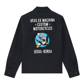 DEUS EX MACHINA CHAQUETA FUGAZI SOUVENIR BLACK BACK