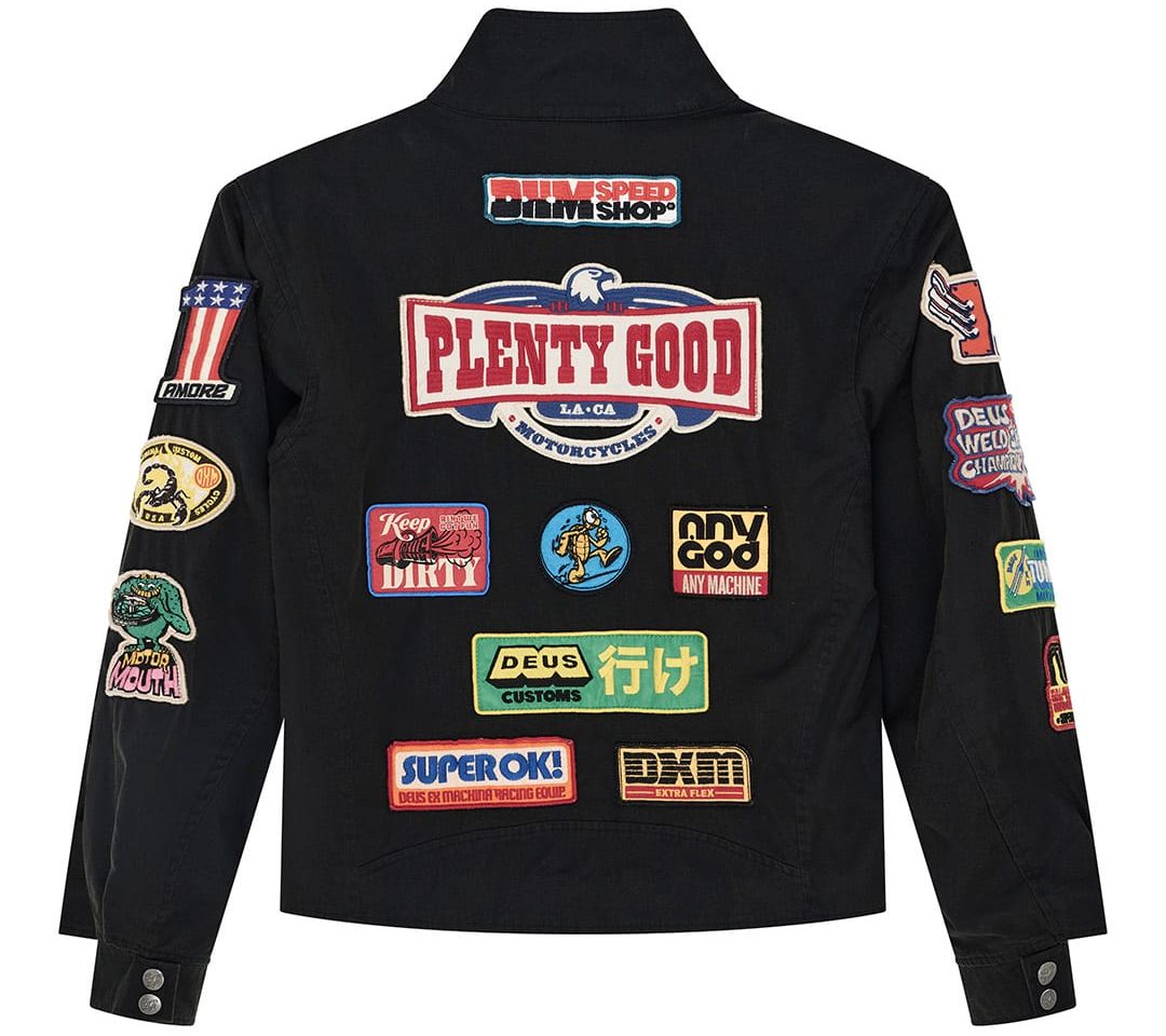 DEUS EX MACHINA CHAQUETA IN RAINFORESTS ANTHRACITE BACK