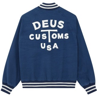 DEUS EX MACHINA CHAQUETA LIBERTY MECHANIC BLUE BACK
