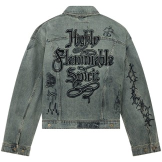 DEUS EX MACHINA CHAQUETA MEPHISTOPHELES VINTAGE INDIGO BACK