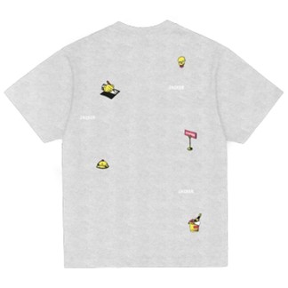 JACKER CAMISETA MANGA CORTA DEAL HEATHER GREY BACK