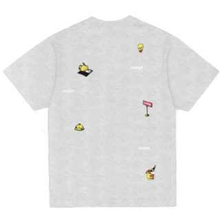 JACKER CAMISETA MANGA CORTA DEAL HEATHER GREY BACK