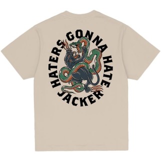 JACKER CAMISETA MANGA CORTA HATERS BEIGE BACK